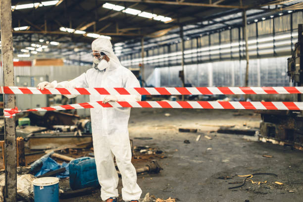 Professional Biohazard technician working in Bayville, NJ